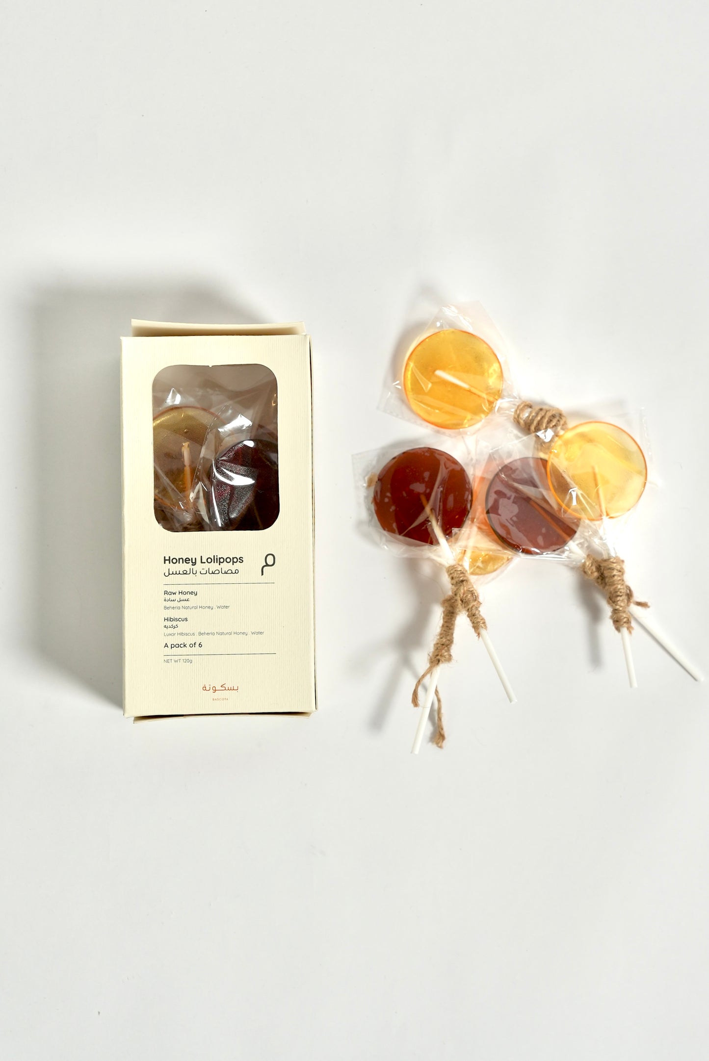 Honey & Karkade Lolipops