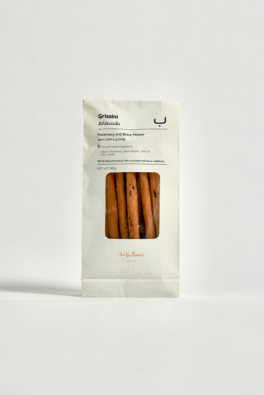 Rosemary & Black Peppers Grissini