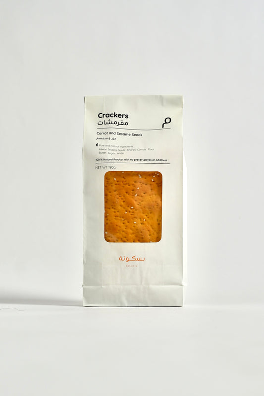 Carrot & Sesame Crackers